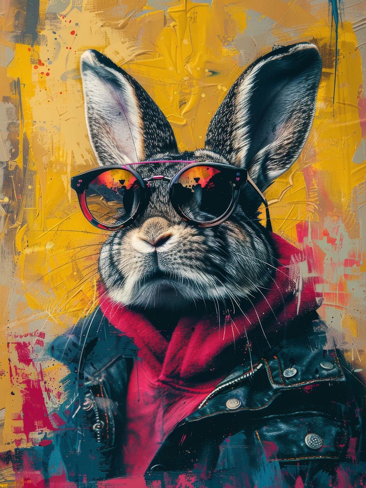 Rabbit In Sunglasses