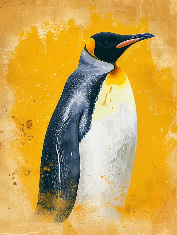 King Penguin Ross Island Colour Block Painting 2