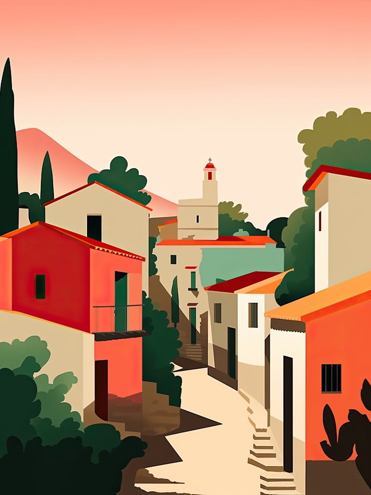 Algarve, Portugal, Bold Outlines 4