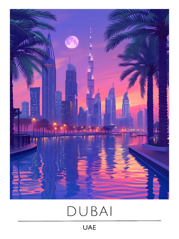 Dubai At Sunset