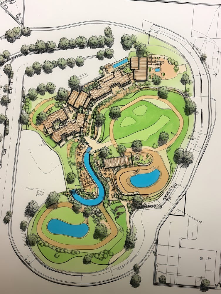 Plan For A Golf Course