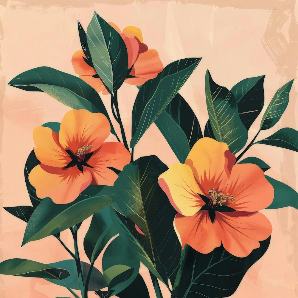 Orange Flowers 5