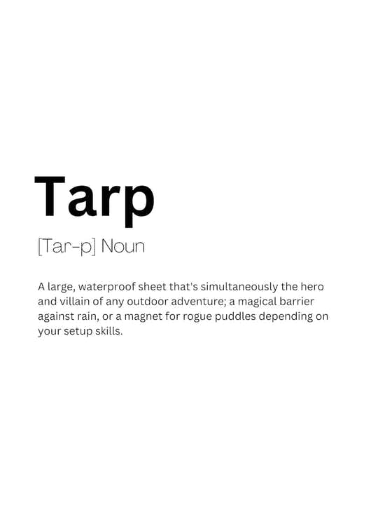 Tarp Definition Meaning Art Print by Kaigozen – Fy!