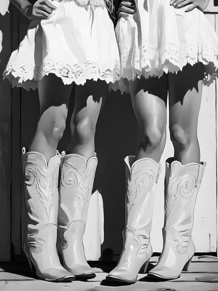 Two Cowgirls In Cowboy Boots