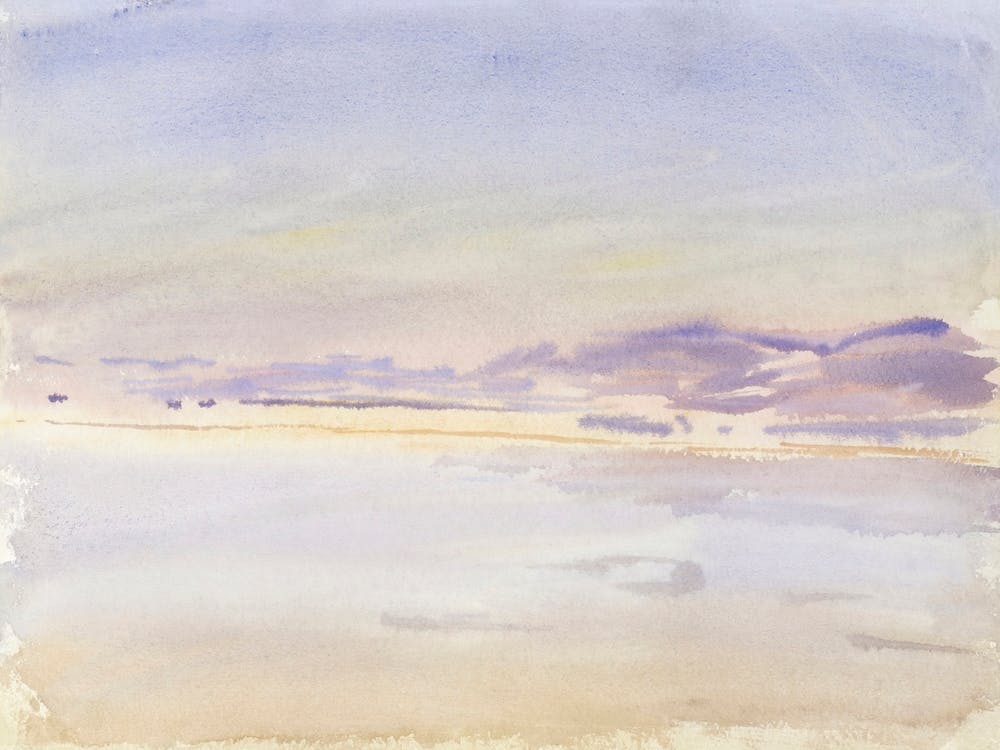 Coucher de Soleil en Mer, John Singer Sargent