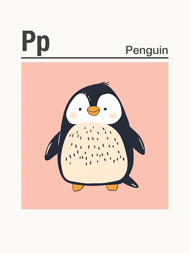 Animals Alphabet Penguin 3