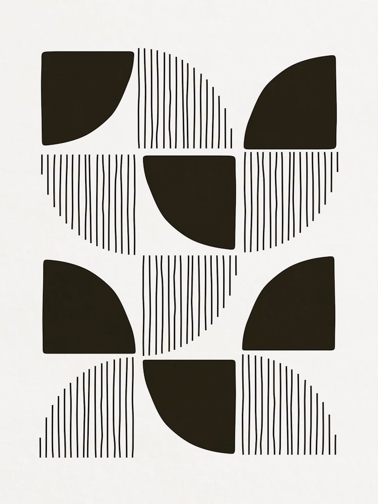 Shapes and Lines - Black 05