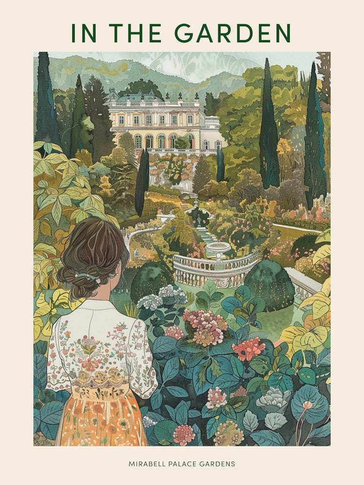 In The Garden Poster Mirabell Palace Gardens Austria 3
