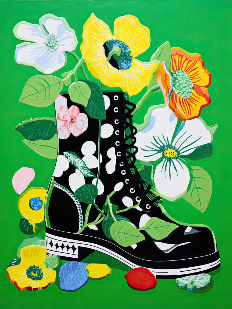 Sneaker Bloom Bouquet: Floral Footwear Artistry