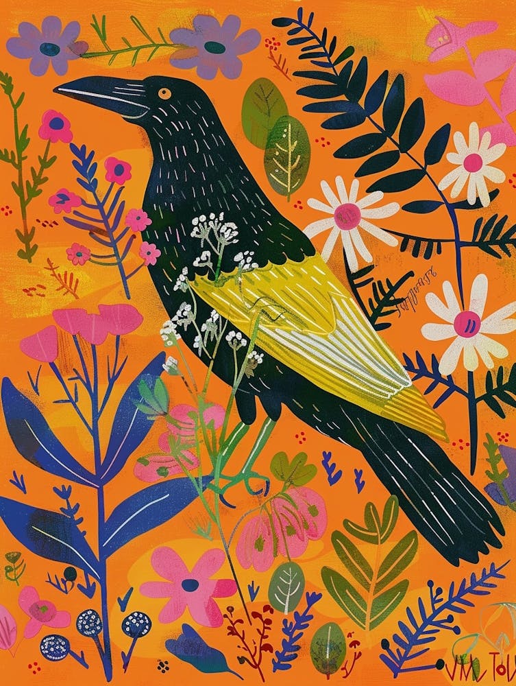Spring Birds Crow 3