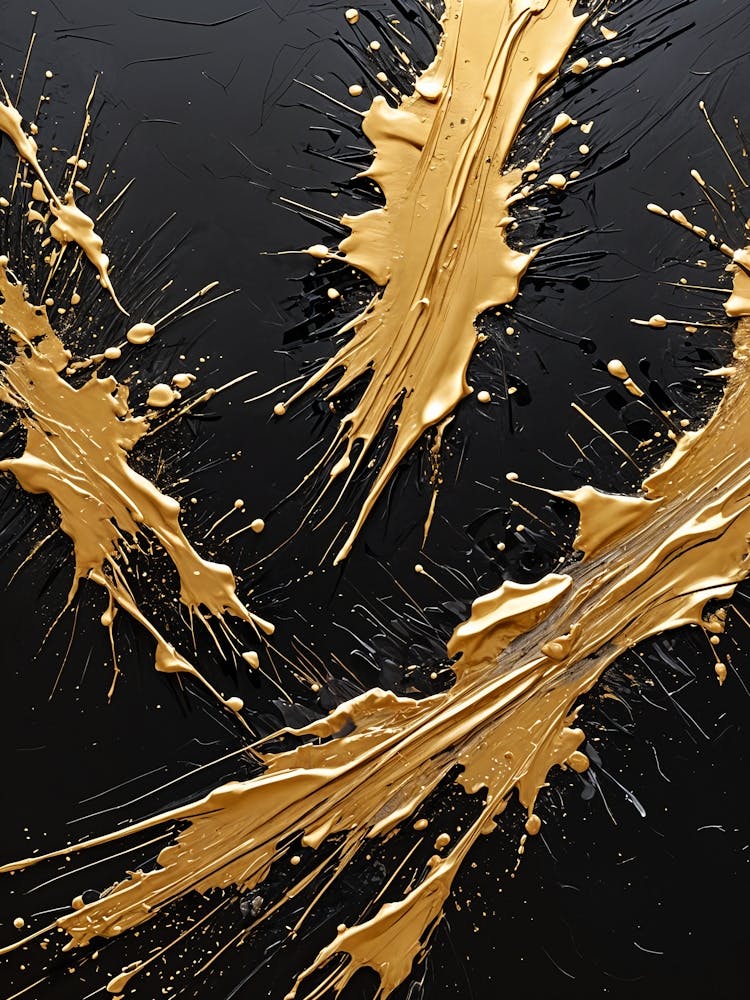 Gold Splatter no3