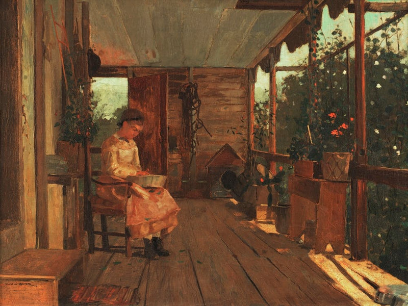 Girl Shelling Peas (ca.1873), Winslow Homer