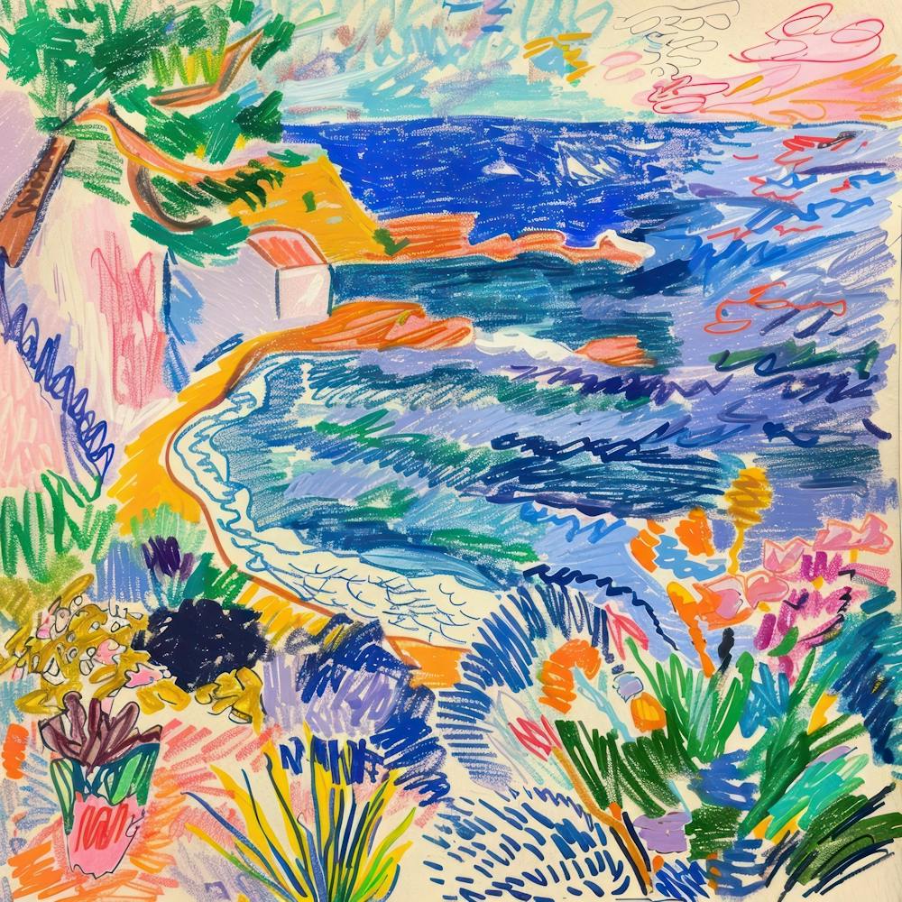 Seaside Doodle Matisse Style 6