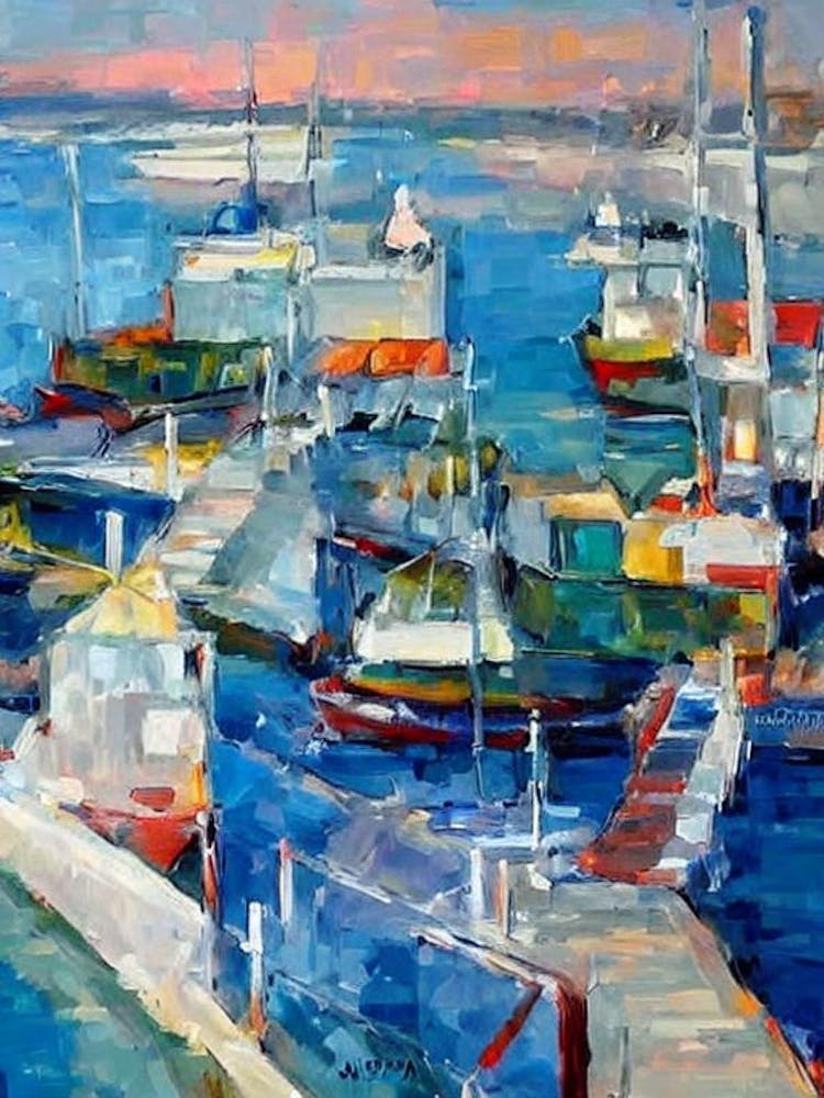 Port Of Limassol Cyprus Abstract Block 2 harbour