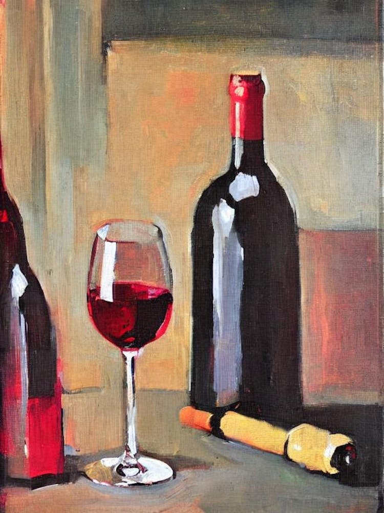 Sangiovese Rosé 1 Oil Painting Cocktail Poster