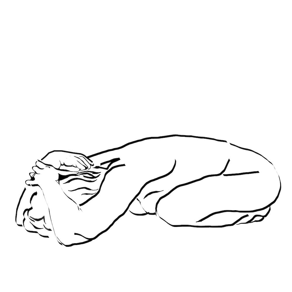 Egg Line Art Nude