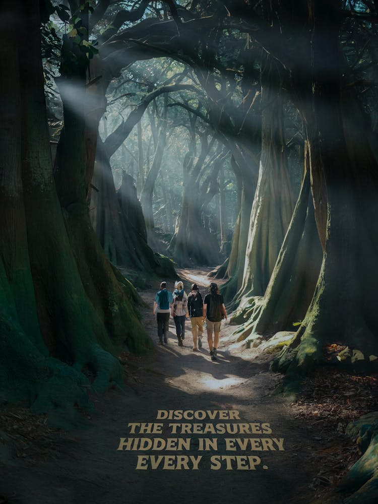 Inspirational Poster: DISCOVER THE TREASURES HIDDEN IN EVERY EVERY STEP!