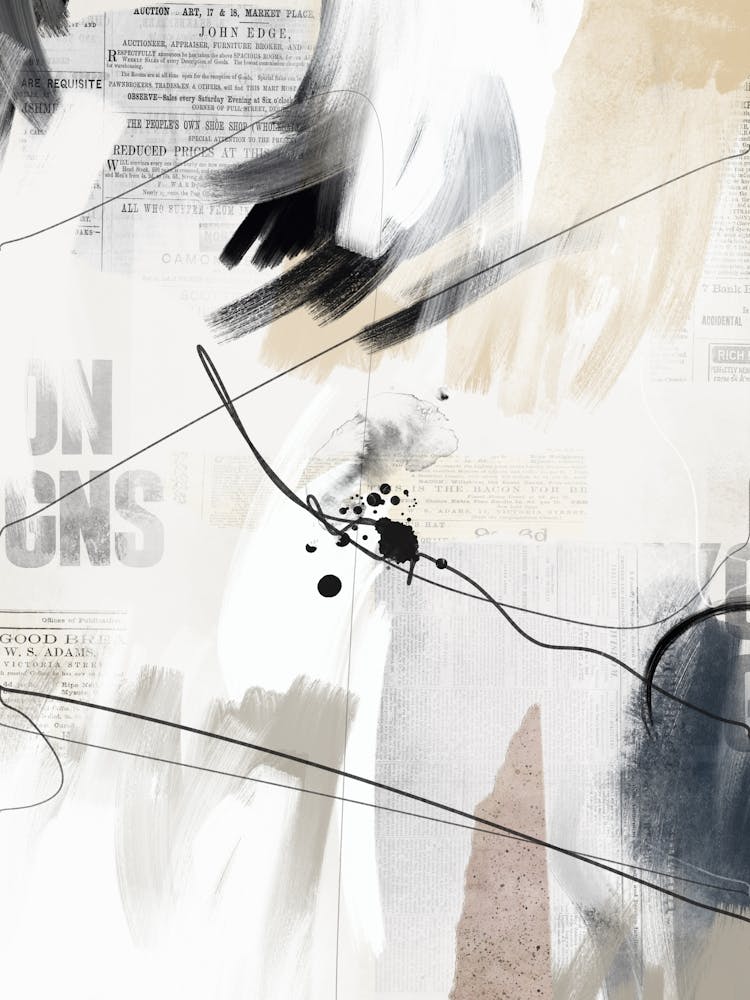 Modern Newspaper Abstract 2