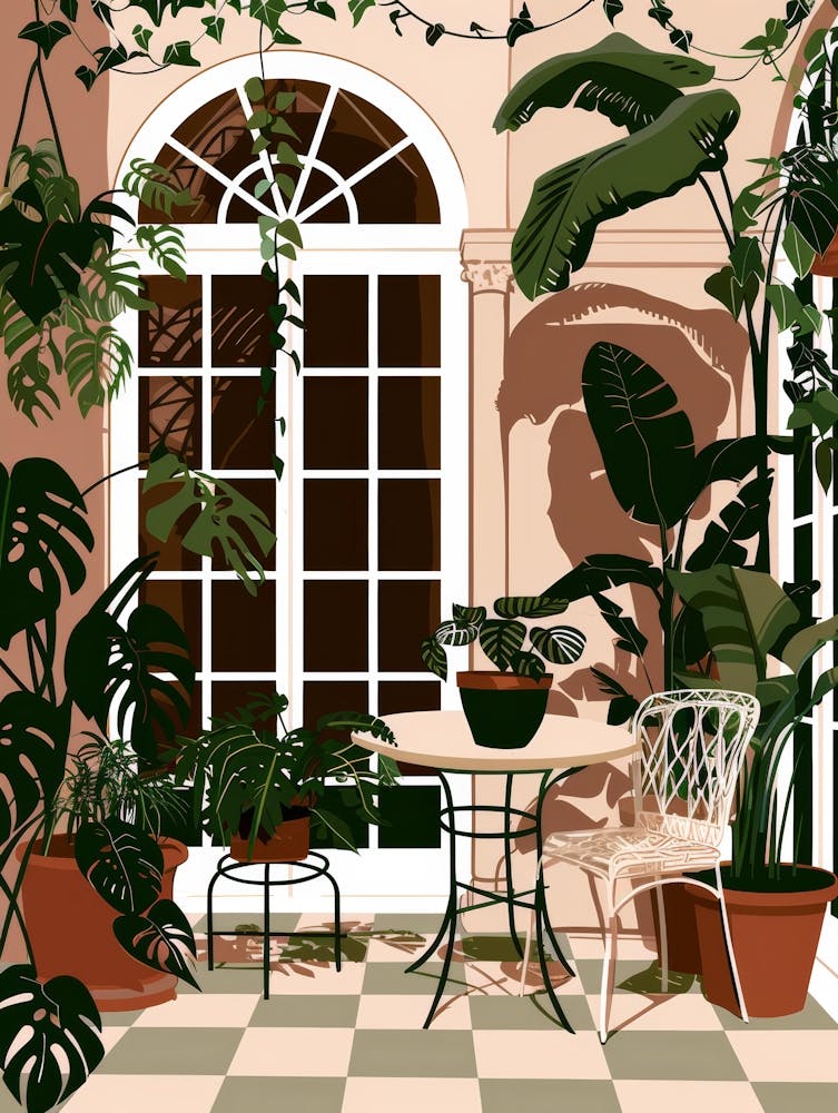Balcony With Plants