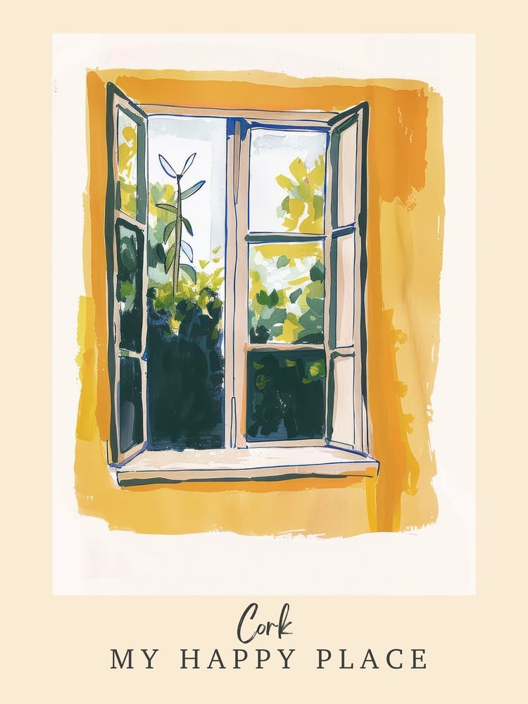 My Happy Place Cork 4 Travel Poster