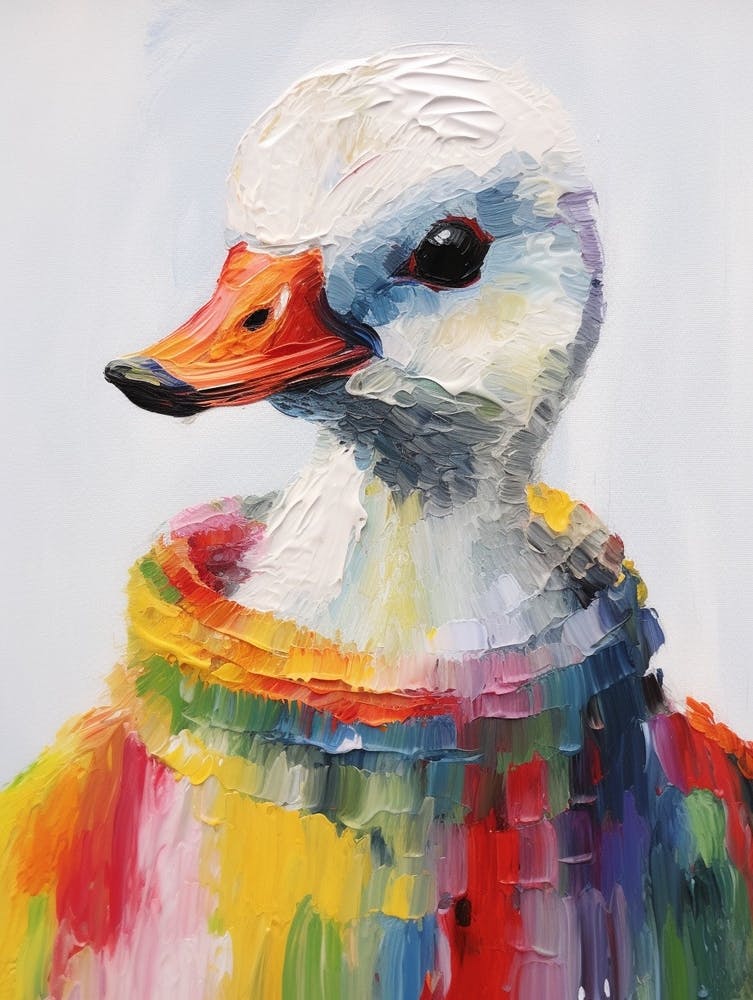 Baby Animal Wearing Sweater Swan 3