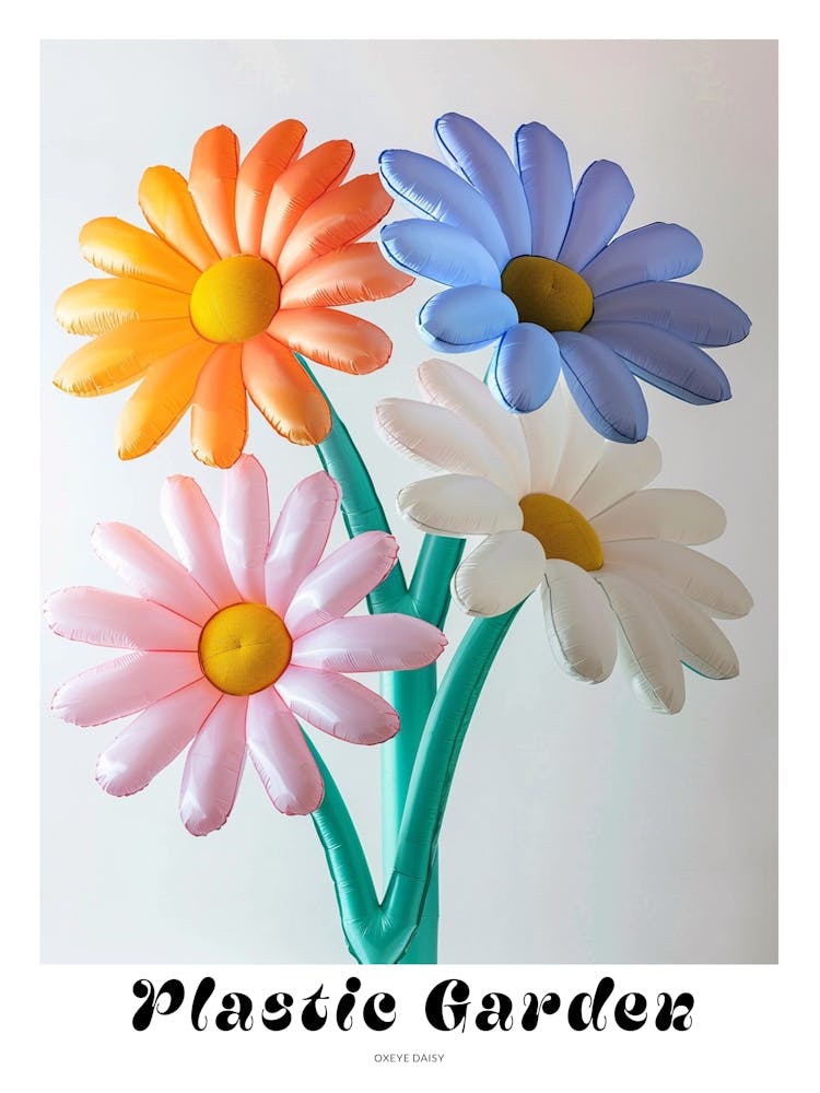 Dreamy Inflatable Flowers Poster Oxeye Daisy 1