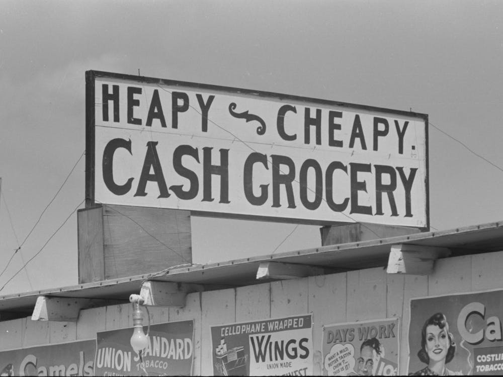 Sign, Quemado, Texas By Russell Lee