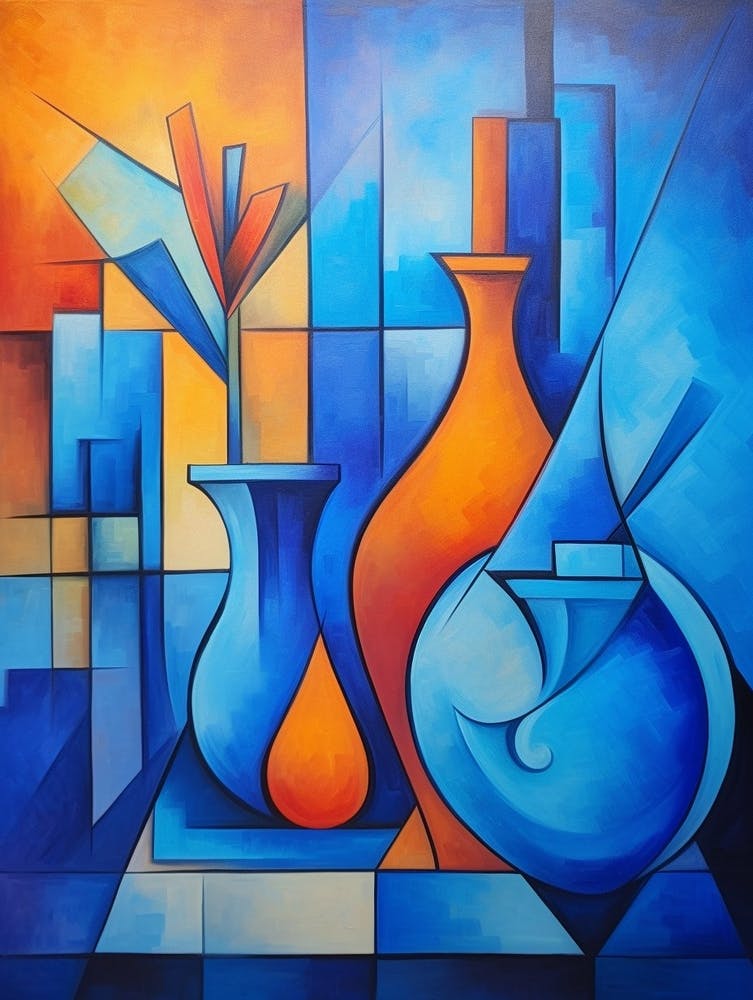 Cubist Abstract Geometric Illustration 10