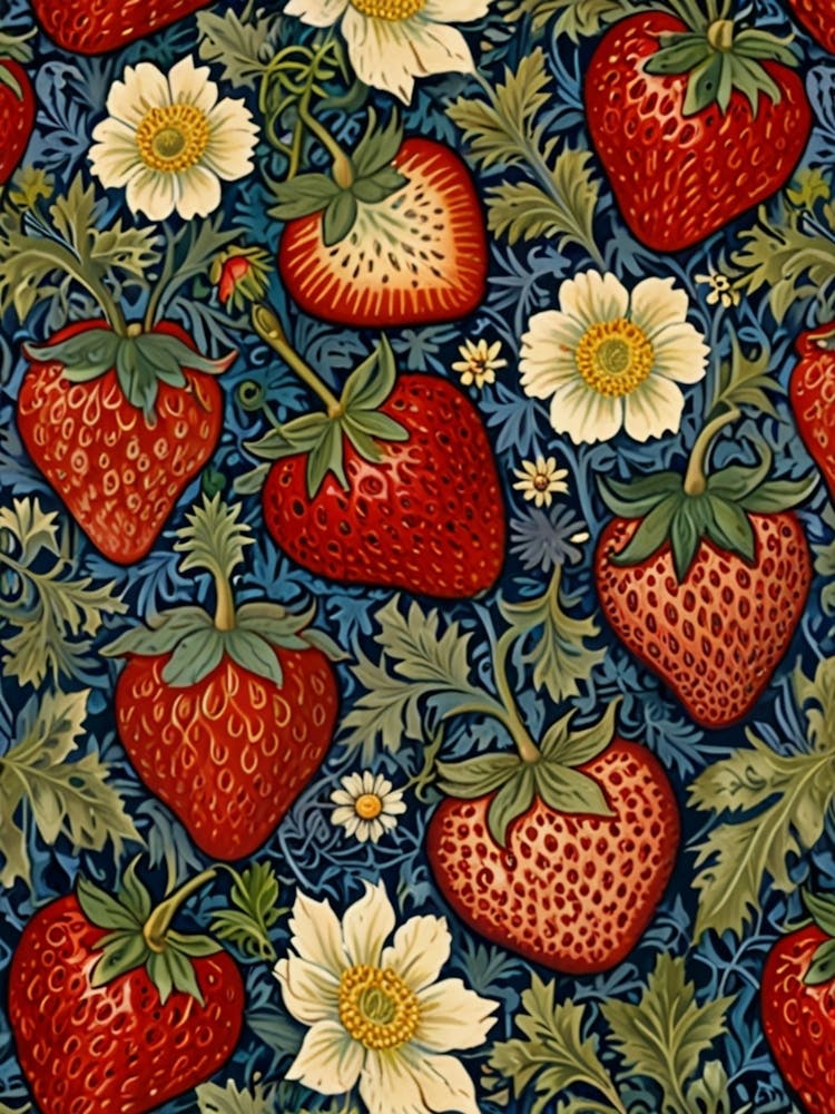 William Morris Strawberry And Daisy 2