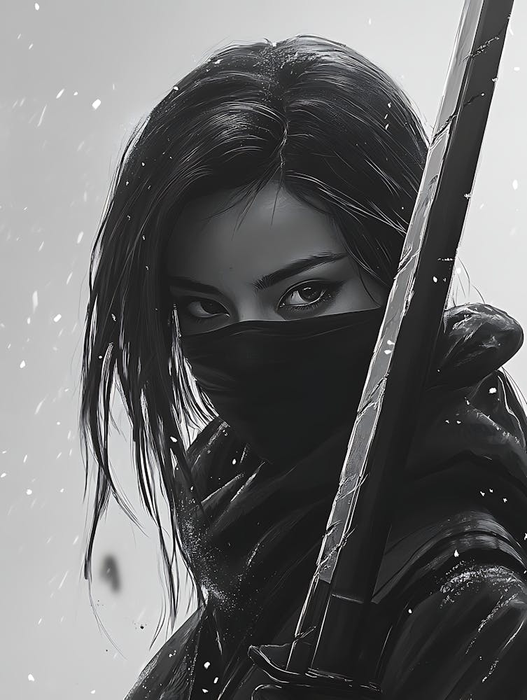 Mystérieuse Belle Fille Ninja 15