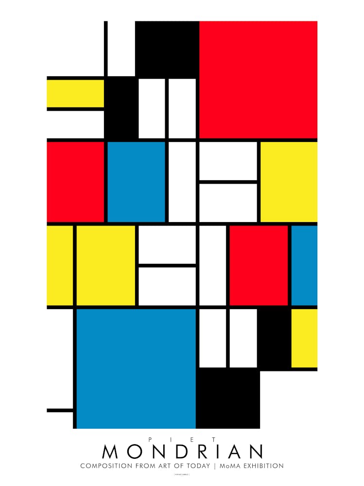 Mondrian Moma Art Print by POP ART WORLD – Fy!