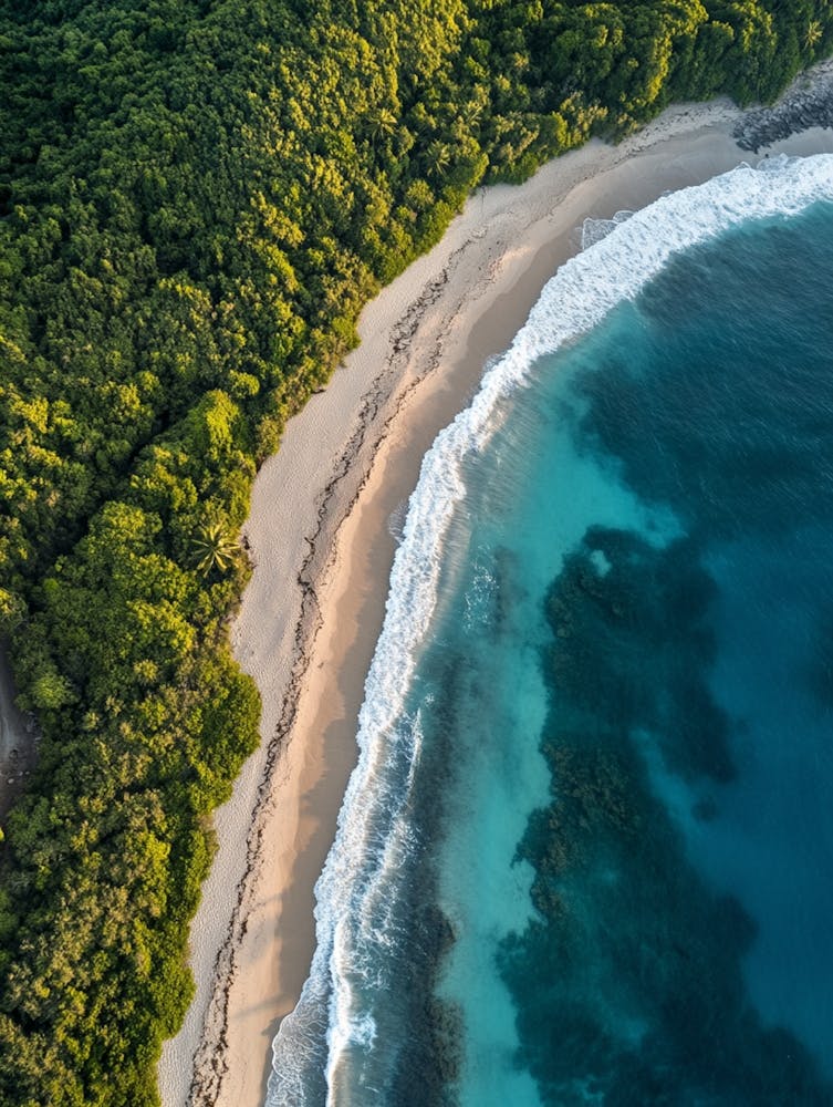 Aerial View Of A Beach 35