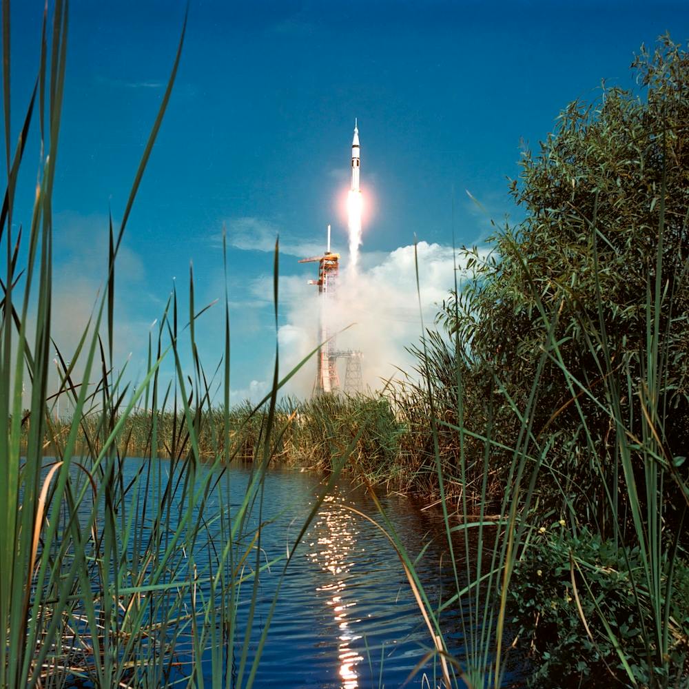 Liftoff Apollo Soyuz Test Project (Astp), Ksc