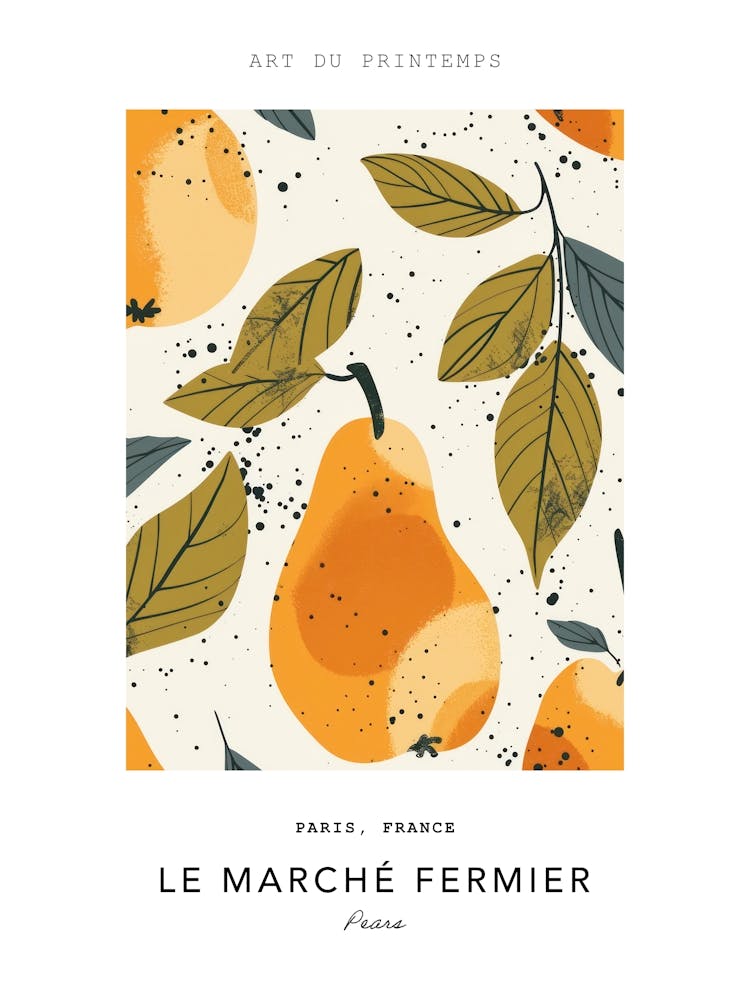 Pears Le Marche Fermier Poster 2