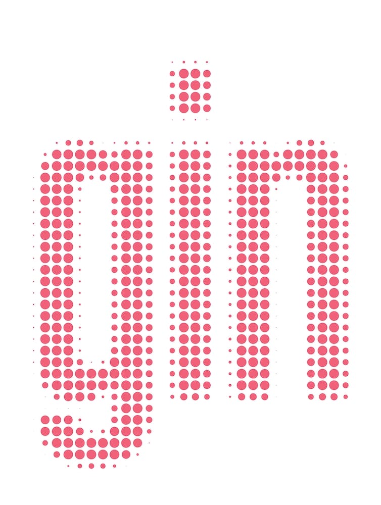 Gin unscharf in Pink