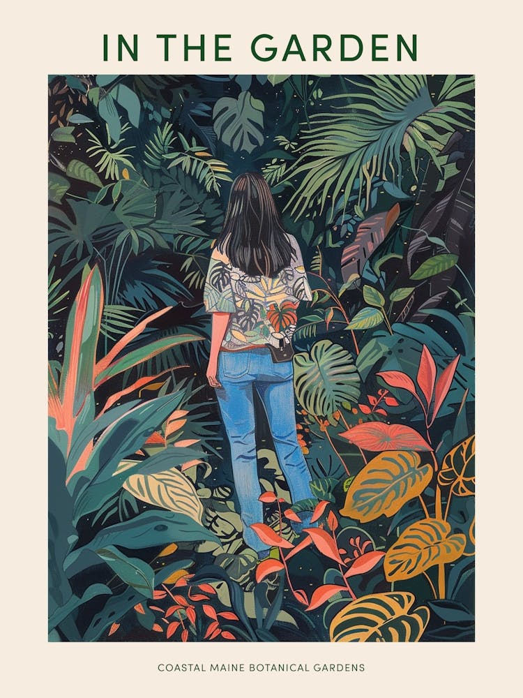 In The Garden Poster Coastal Maine Botanical Gardens Usa 2
