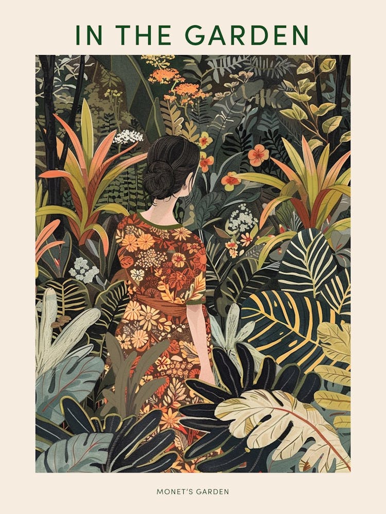 Im Garten Poster Monets Garten Frankreich 3
