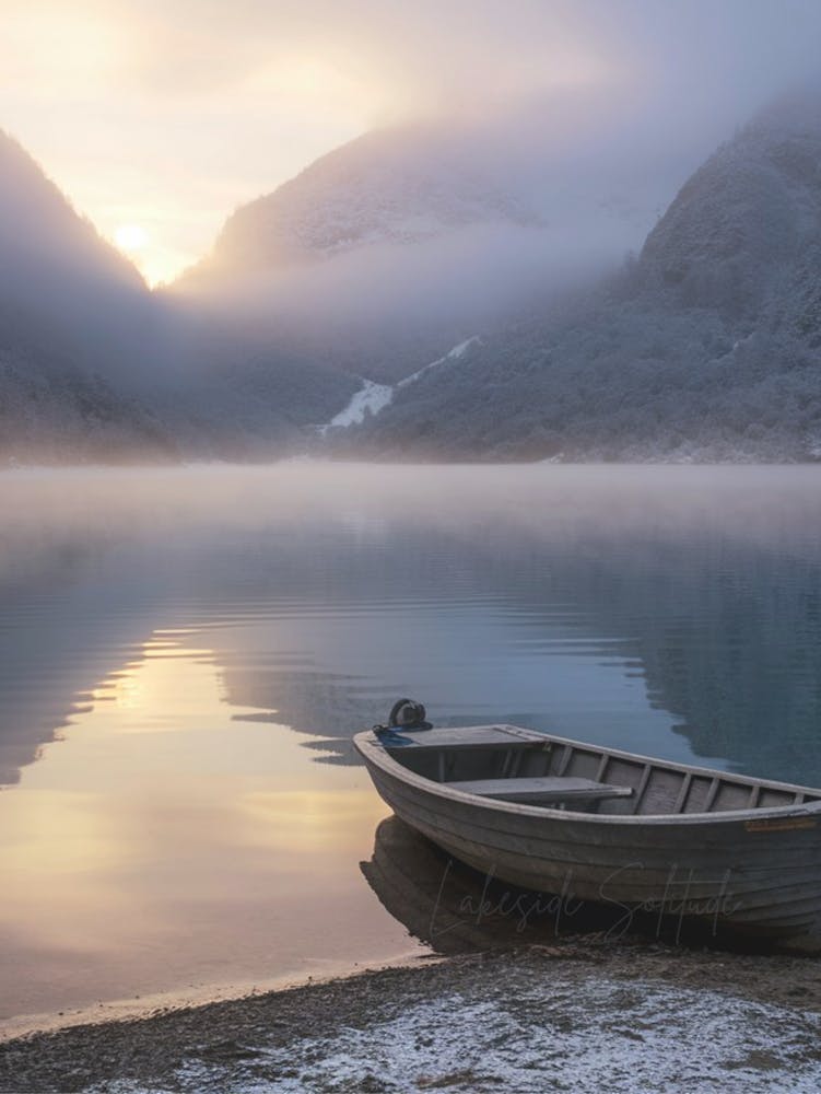 Solitude au Bord du Lac 1