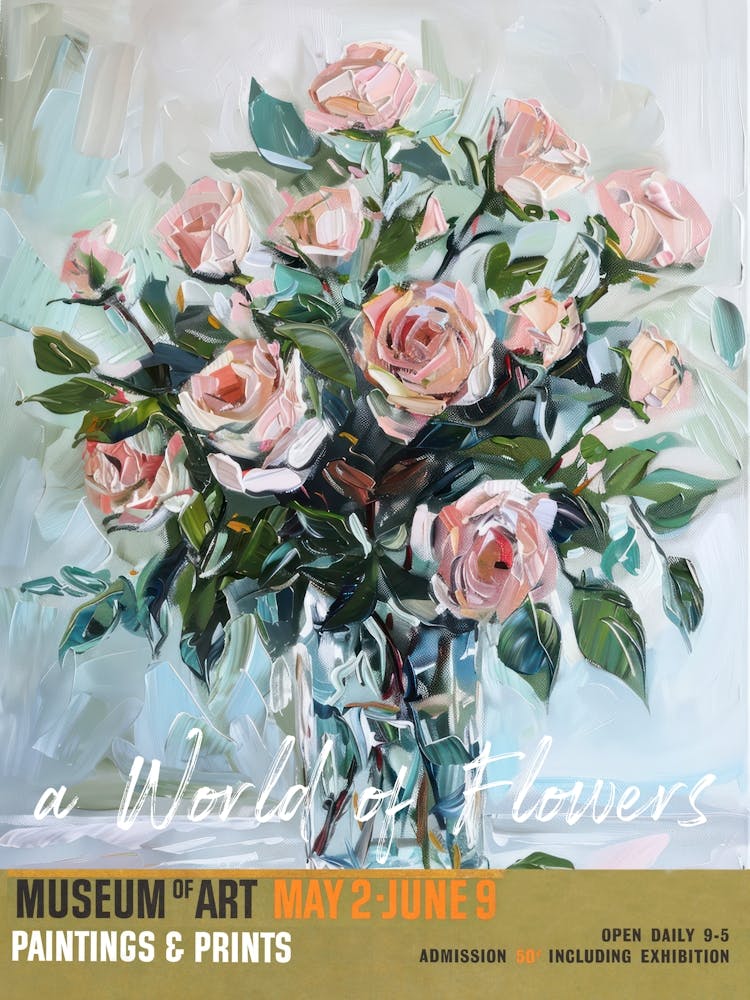 A World Of Flowers, Van Gogh Exhibition Roses 2