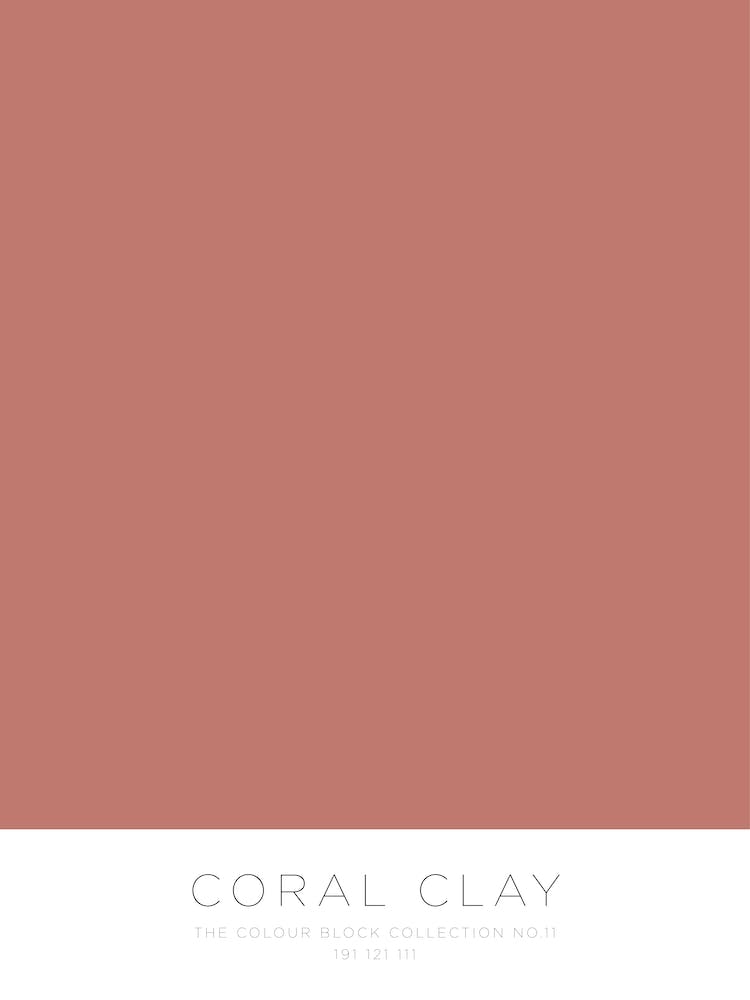 The Colour Block Collection - Coral Clay
