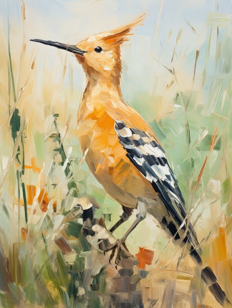 Bird Painting Hoopoe 3
