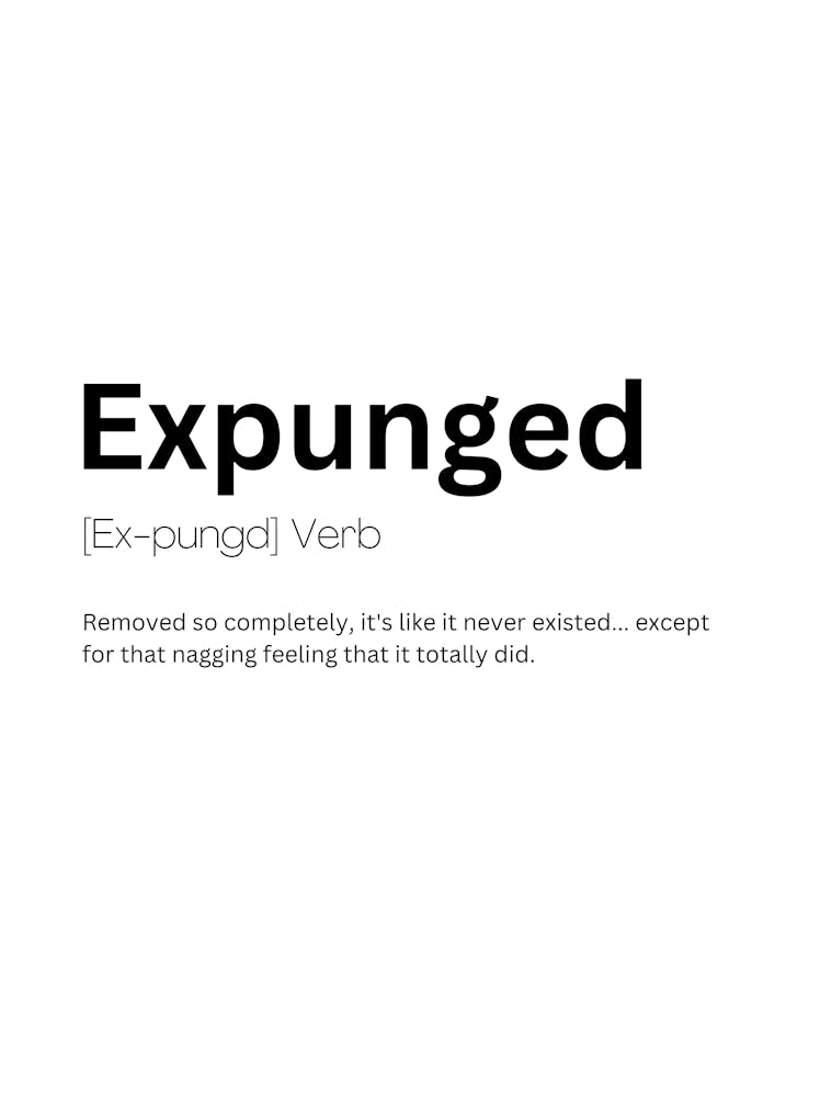Expunged Definition Meaning 1