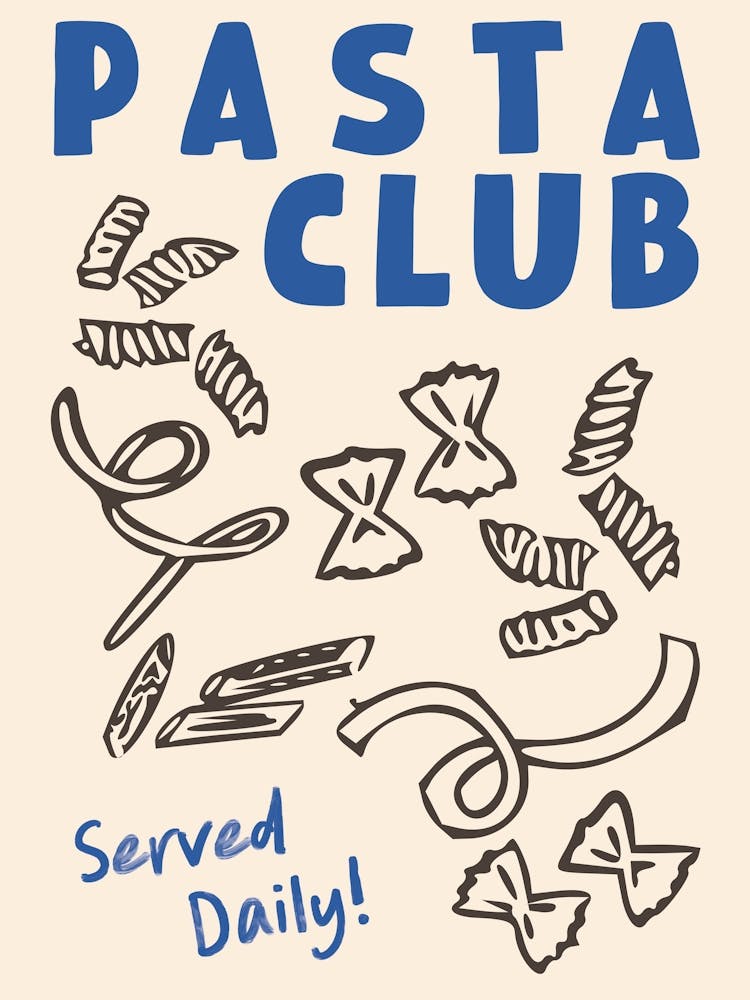 Pasta Club Blue