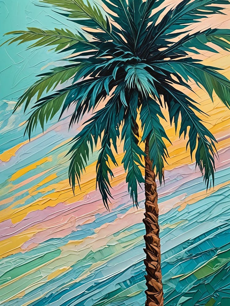 Sunset Palm Tree no10