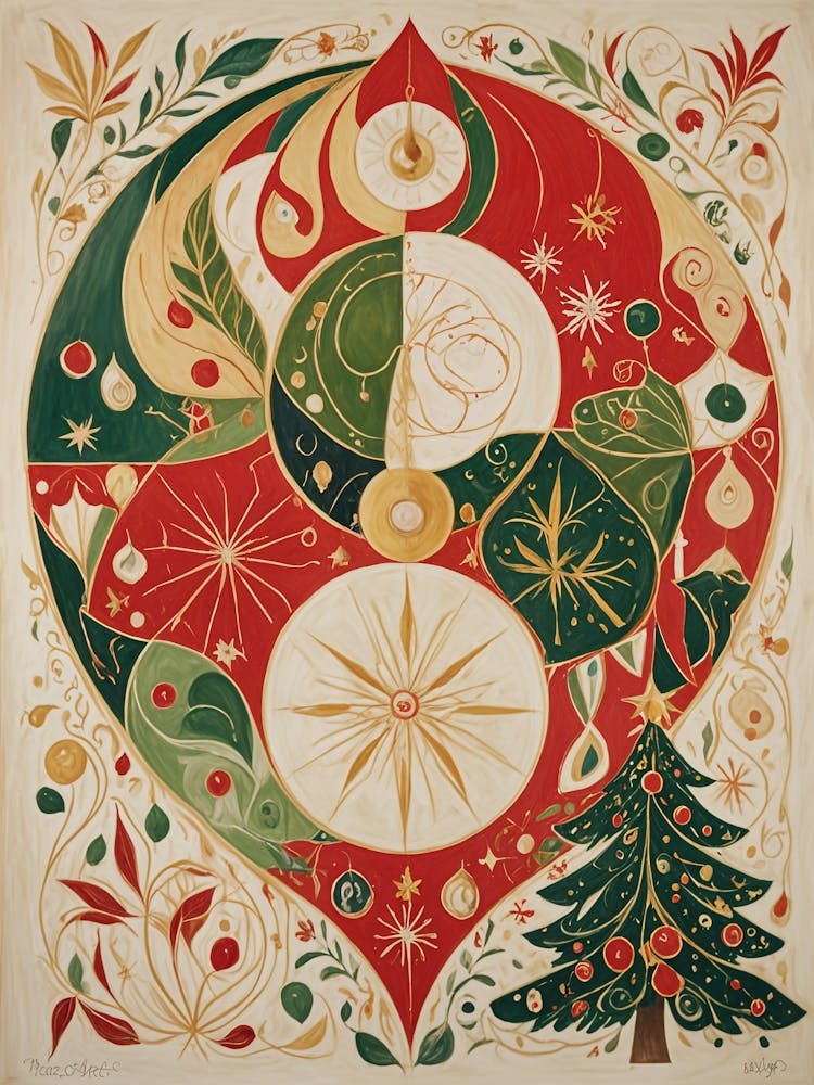 Weihnachten in Abstrakt