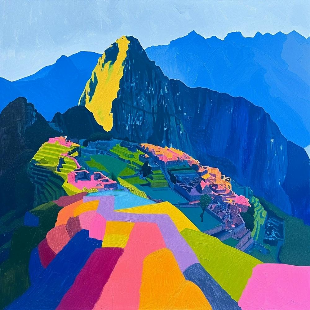 Abstract Travel Collection Machu Picchu Peru 4