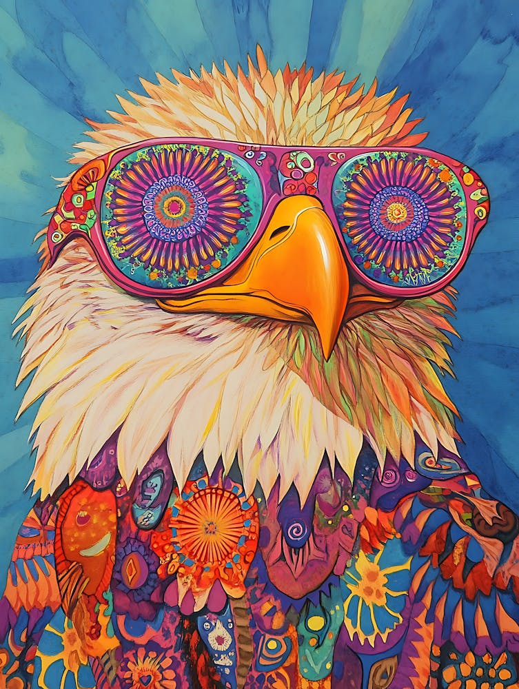 Aigle Avec Lunettes De Soleil 5