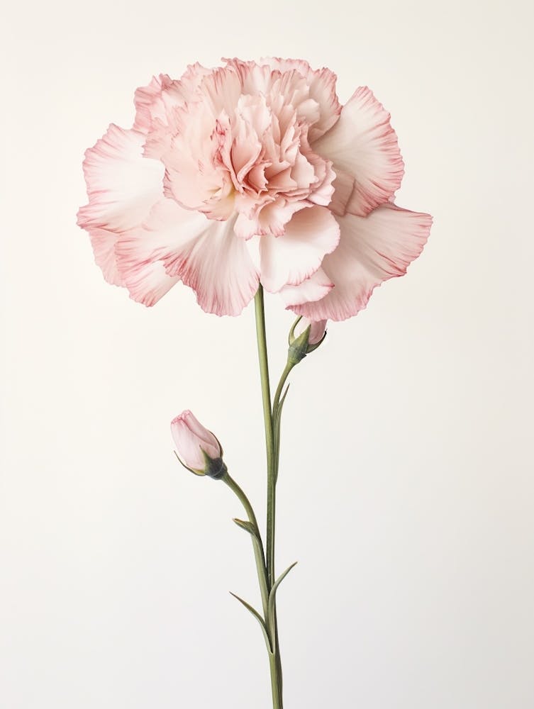 Pressed Flower Botanical Art Carnation 1