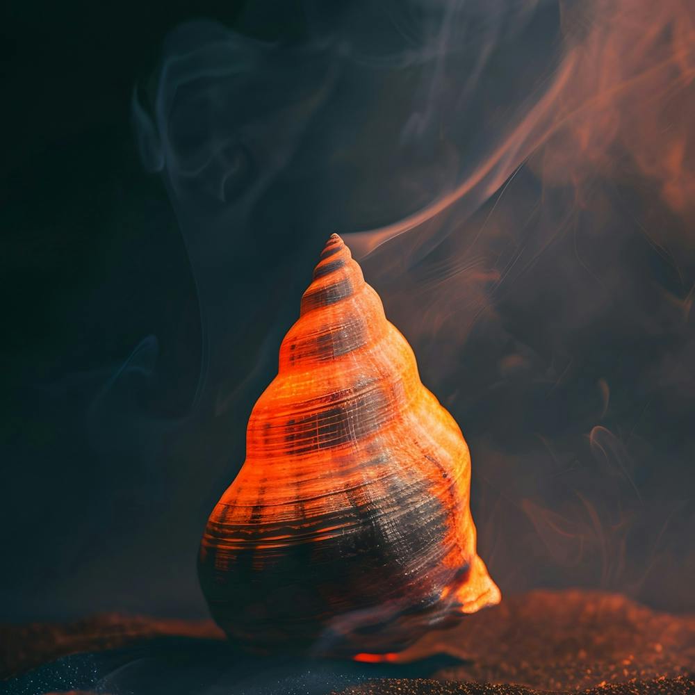 Sea Shell With Smoke