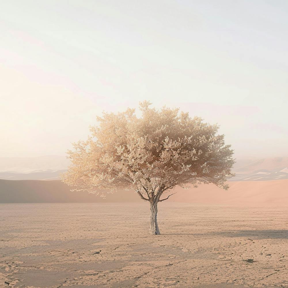 Single Tree In The Desert